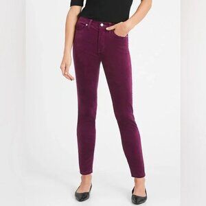 GAP True Skinny Corduroy Wine Ankle Pants